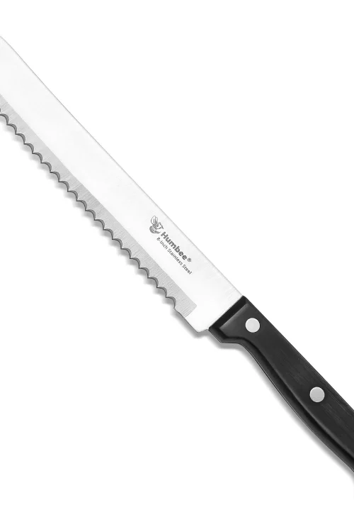 Humbee Chef, Stainless Steel Serrated Bread Knives 8/10/12 inch