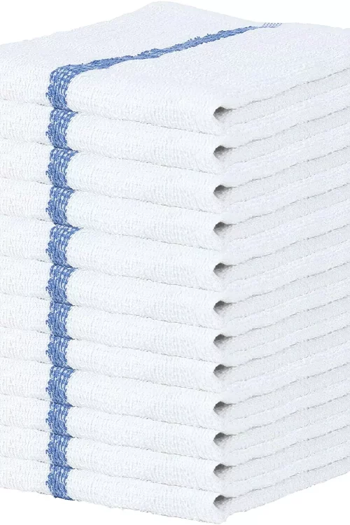 Bar Mop Towels 100% Cotton Kitchen Cleaning Towel Restaurant 16×19 Pack Of 12-24